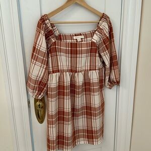 Plaid fall dress - juniors L